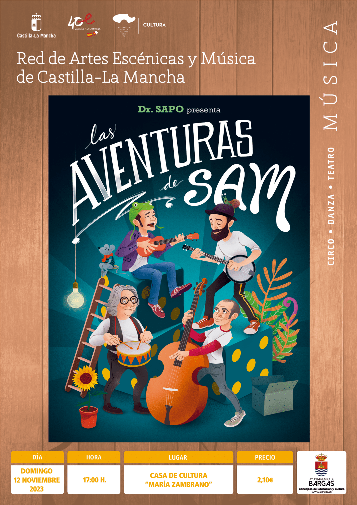 Concierto infantil (+4 años): «Las aventuras de Sam»