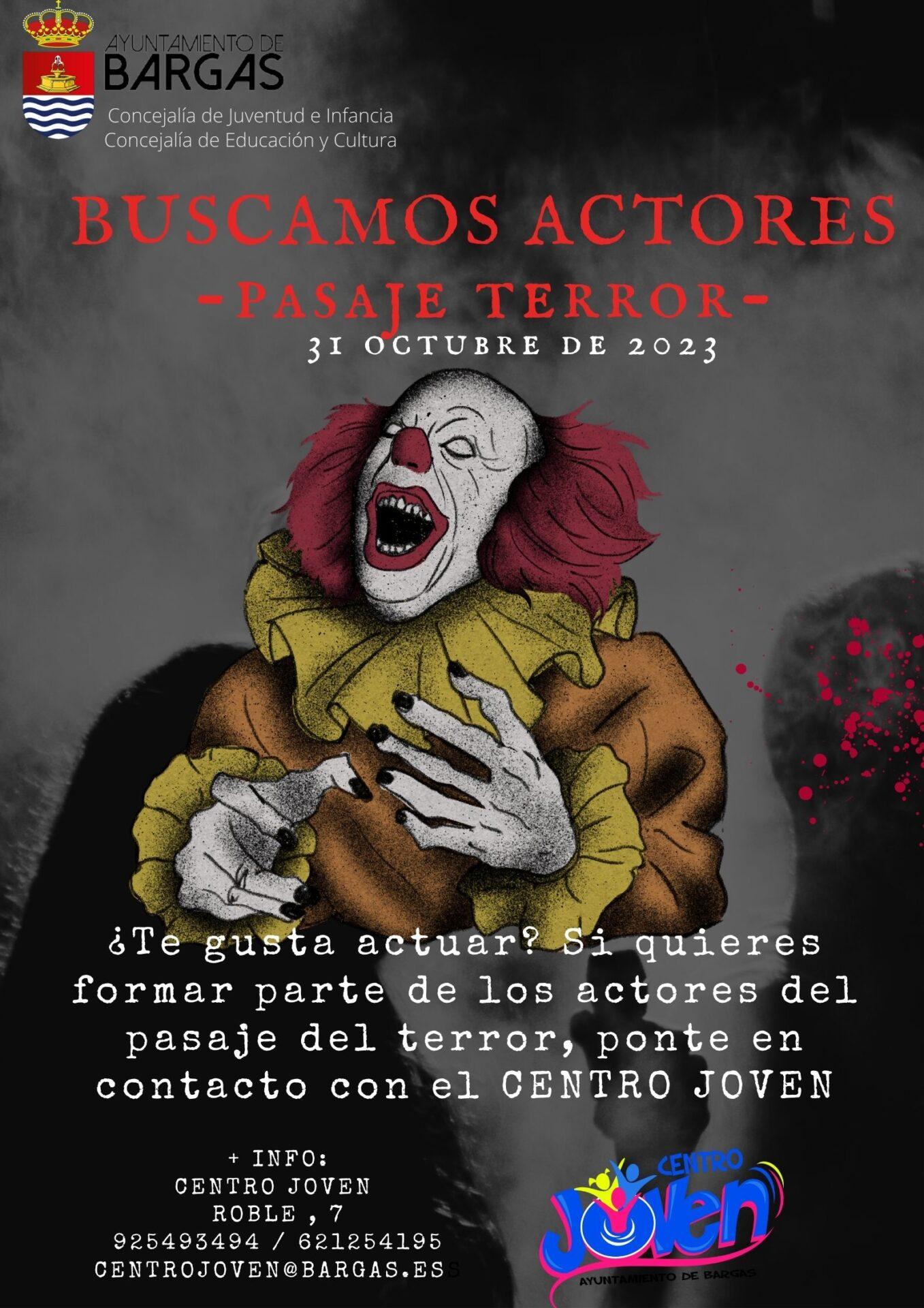 Buscamos actores para el Pasaje del Terror