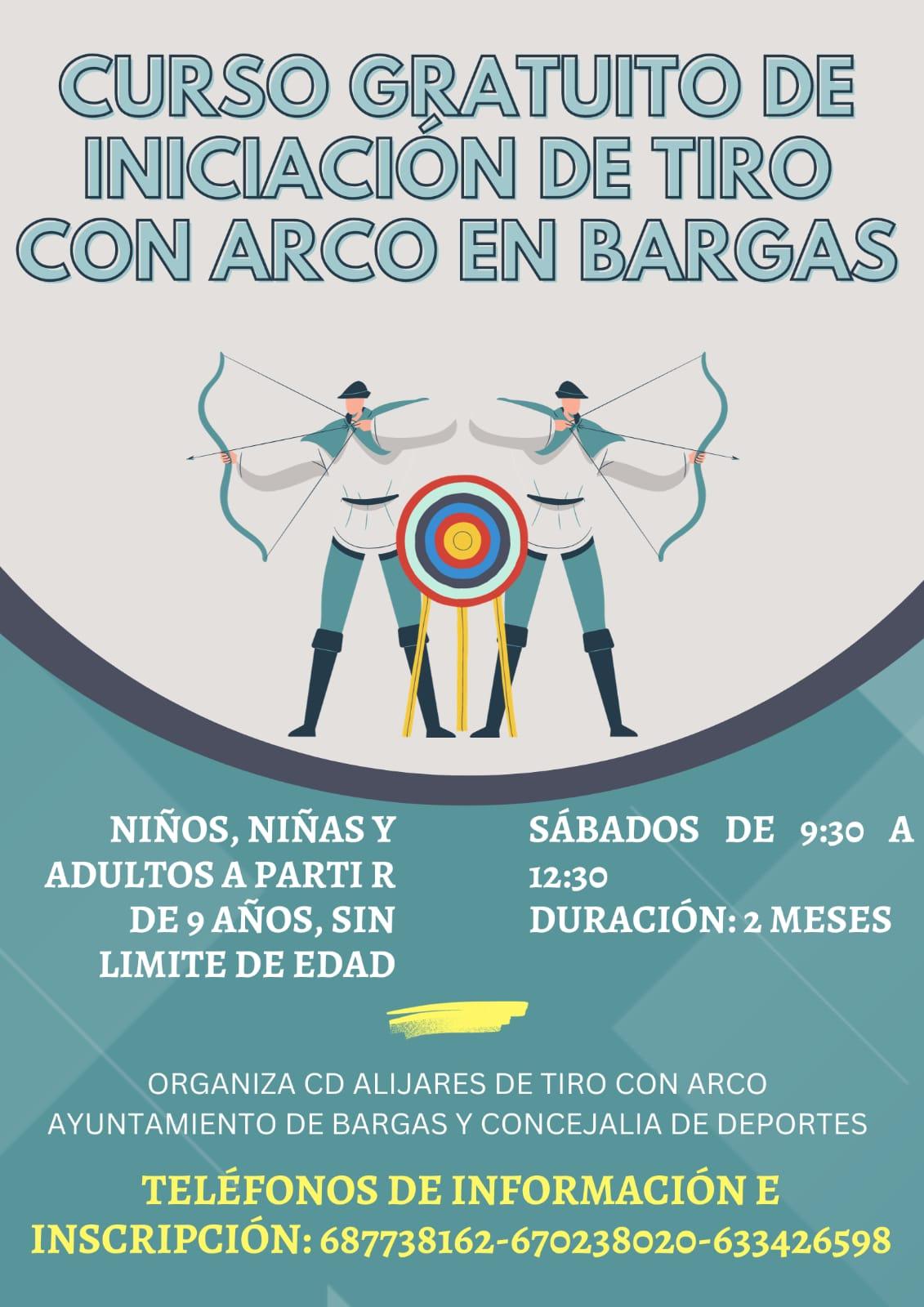 Curso gratuito de iniciación de tiro con arco en Bargas