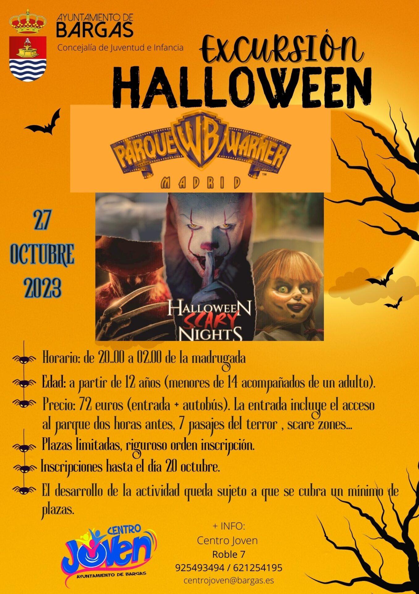 Excursión Parque Warner – Halloween 2023