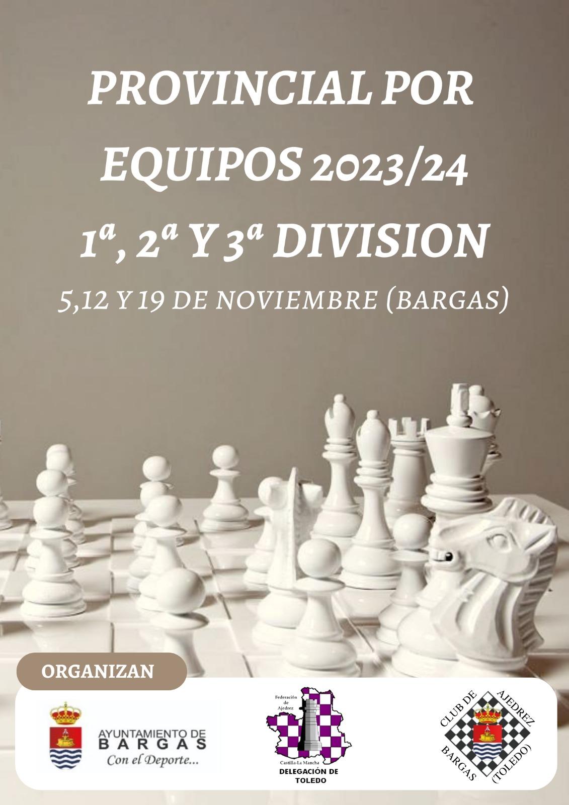 Ajedrez: Provincial por equipos 2023/2024