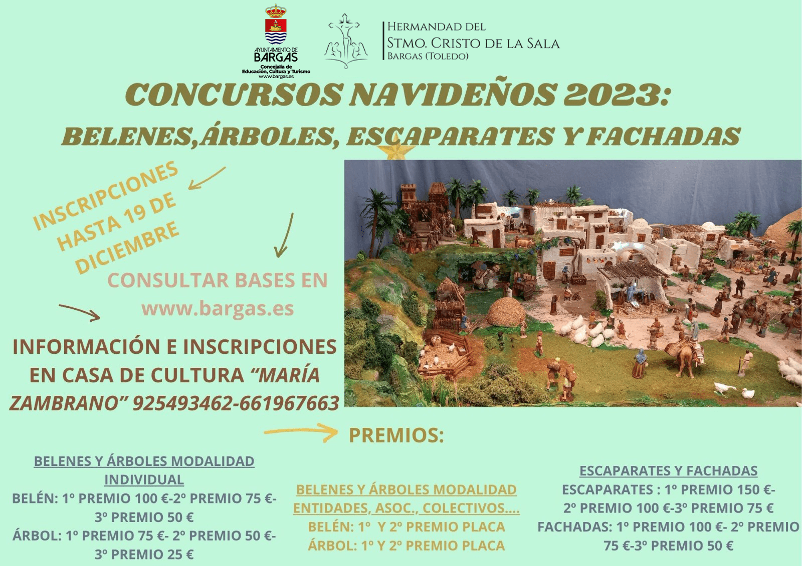 Concursos Navideños 2023: Belenes, árboles, escaparates y fachadas