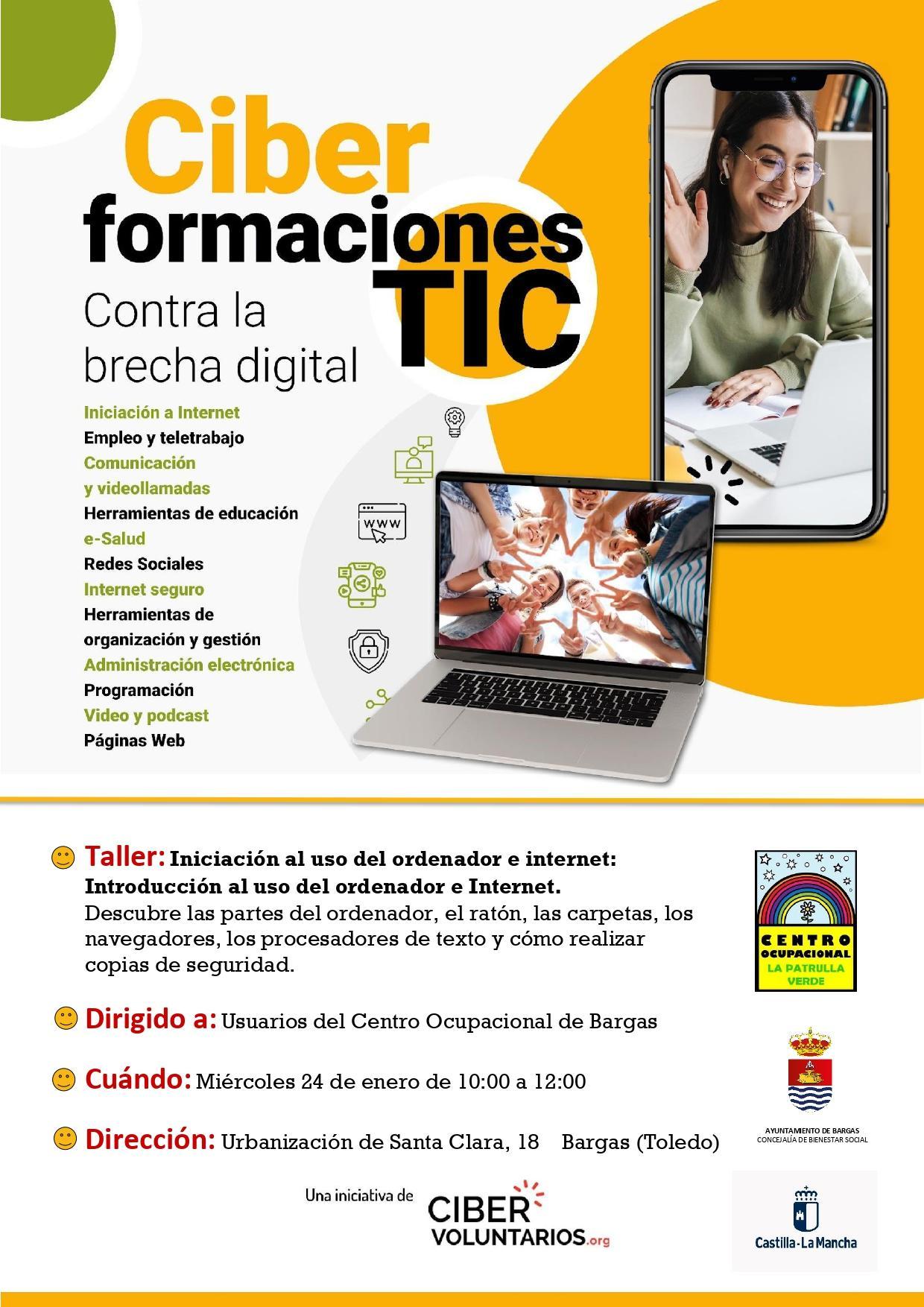 Taller: Iniciación al uso del ordenador e internet