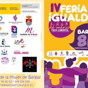 ¡Ya tenemos disponible la programación de nuestra IV Feria de Igualdad de Bargas!