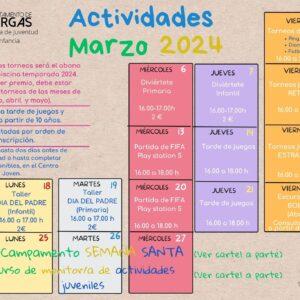 Actividades Marzo 2024 – Centro Joven