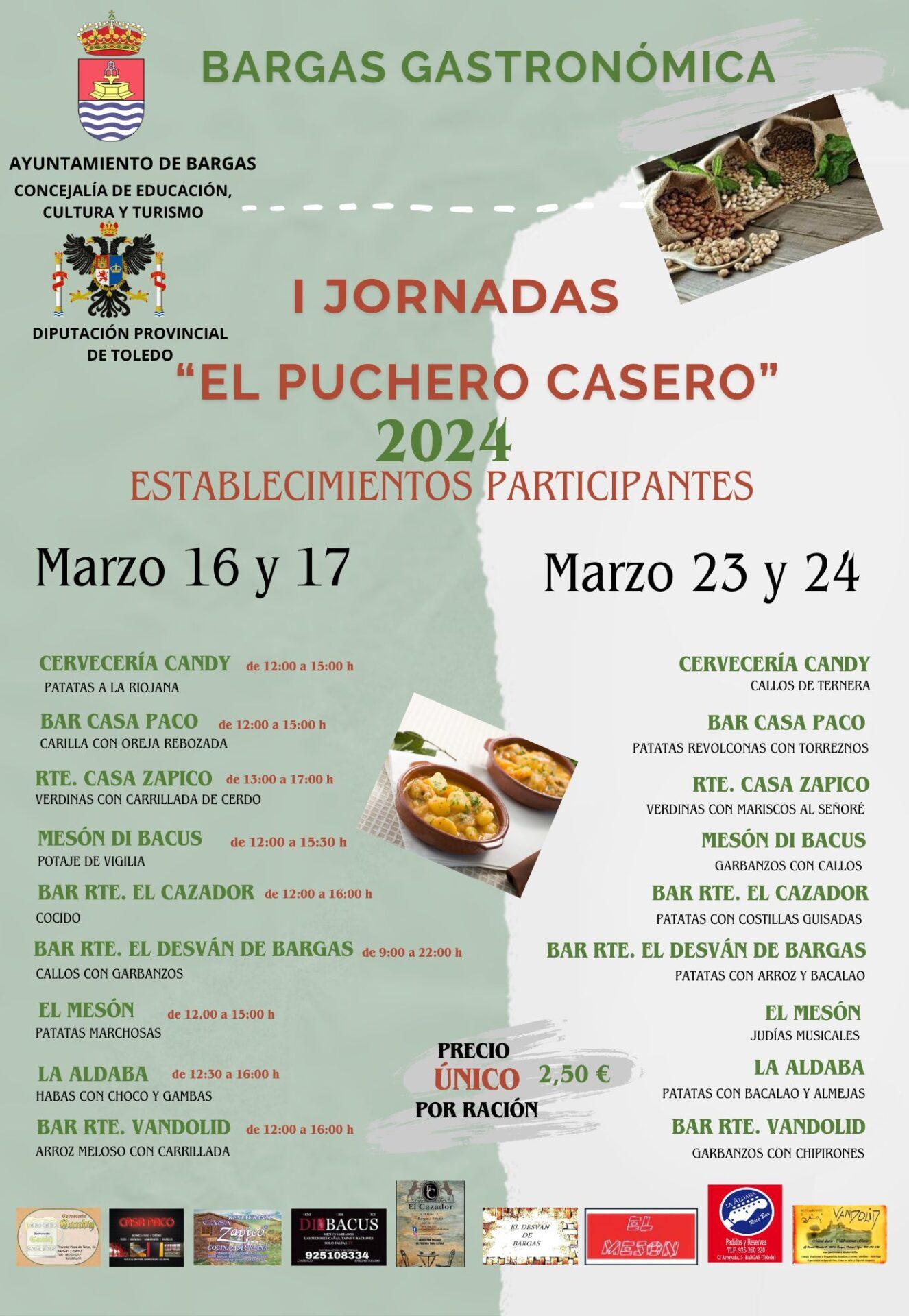 Bargas Gastronómica. Primeras Jornadas «El Puchero Casero»