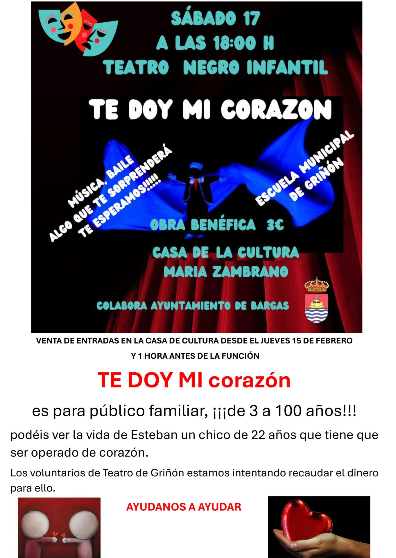 Teatro negro infantil: «Te doy mi corazón»