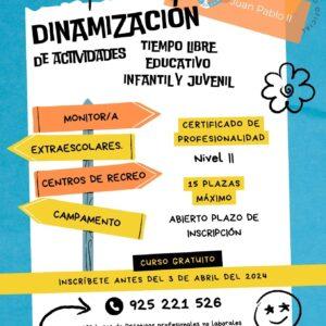 Curso de dinamización de actividades de tiempo libre educativo infantil y juvenil (nivel 2)