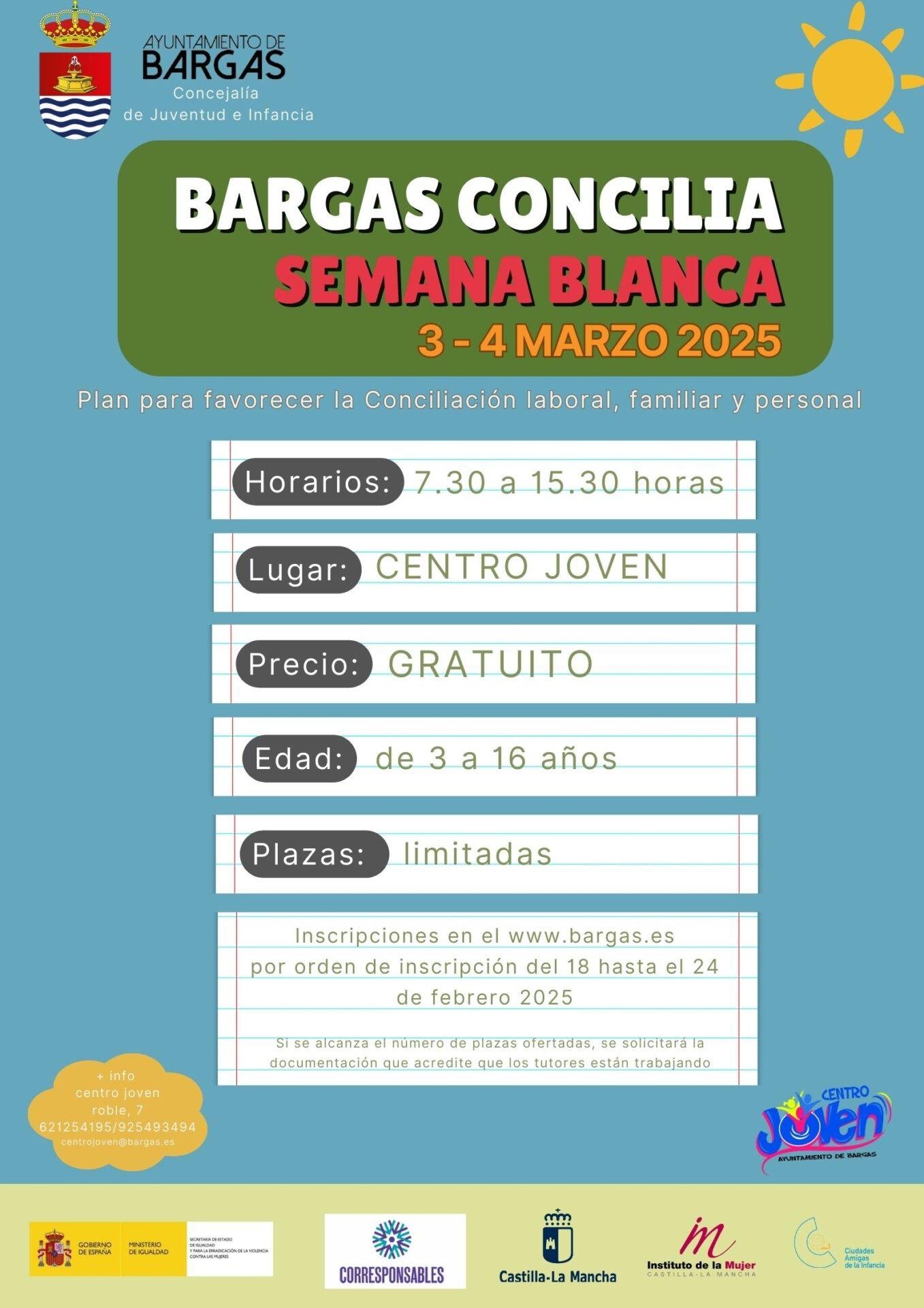 Bargas Concilia «Semana Blanca» 2025