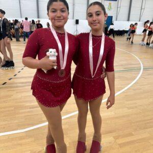 Éxito de las Patinadoras de la Escuela Municipal de patinaje de Bargas en el Trofeo de Acceso A de Nivel 2