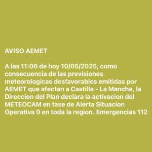 Aviso AEMET