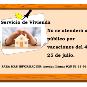 Vacaciones – Servicio de Vivienda