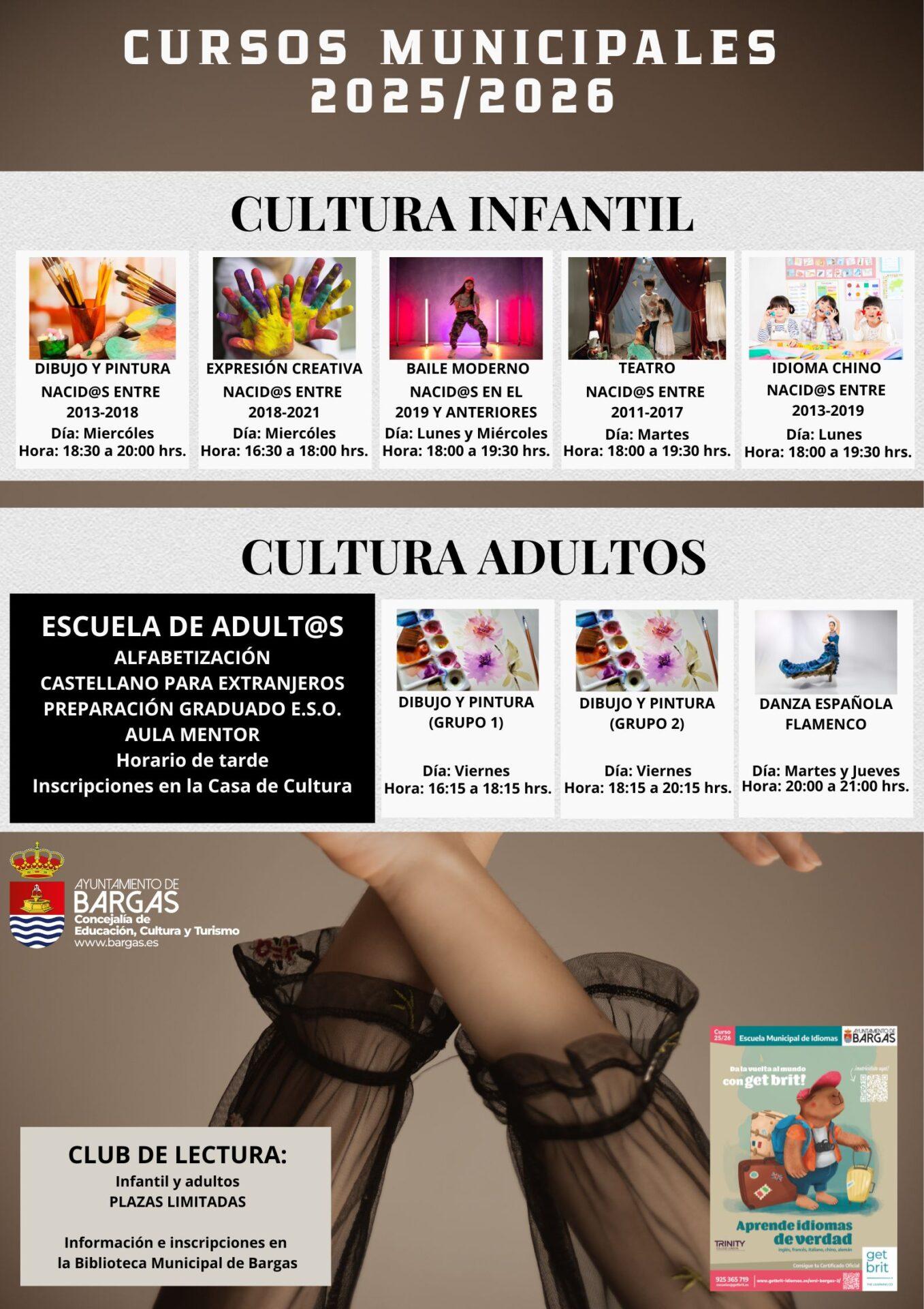 Cursos Municipales de Cultura 2025/2026