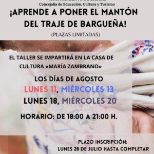 Aprende a poner el mantón del traje de bargueña