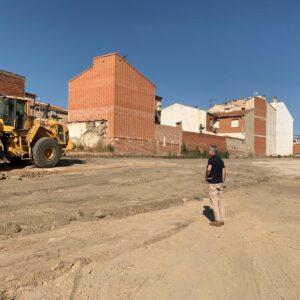 Comienzo de las obras del aparcamiento municipal, situado en la Calle Agua