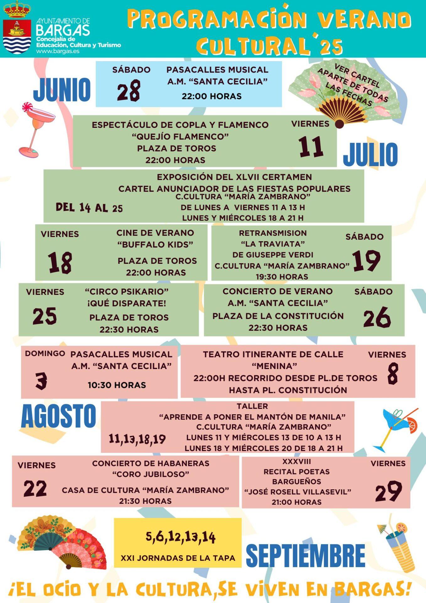 Programación Verano Cultural 2025