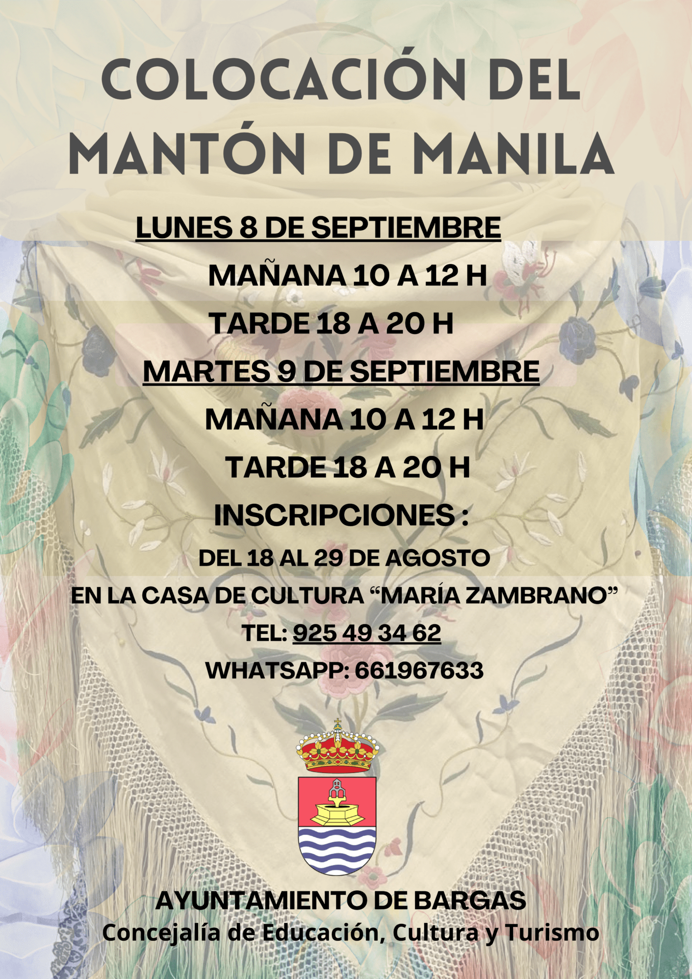 Colocación del Mantón de Manila 2025