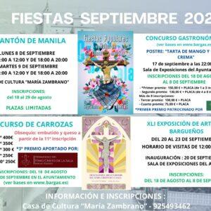 Actividades Culturales – Fiestas Septiembre 2025