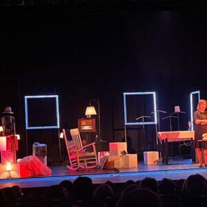 Brillante interpretación de la actriz Cata Cutanda, en la obra de teatro ROTA