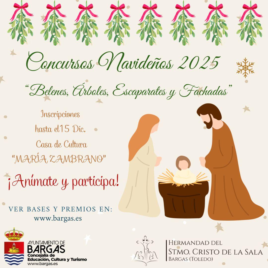 Concursos Navideños 2025 – «Belenes, Árboles, Escaparates y Fachadas»