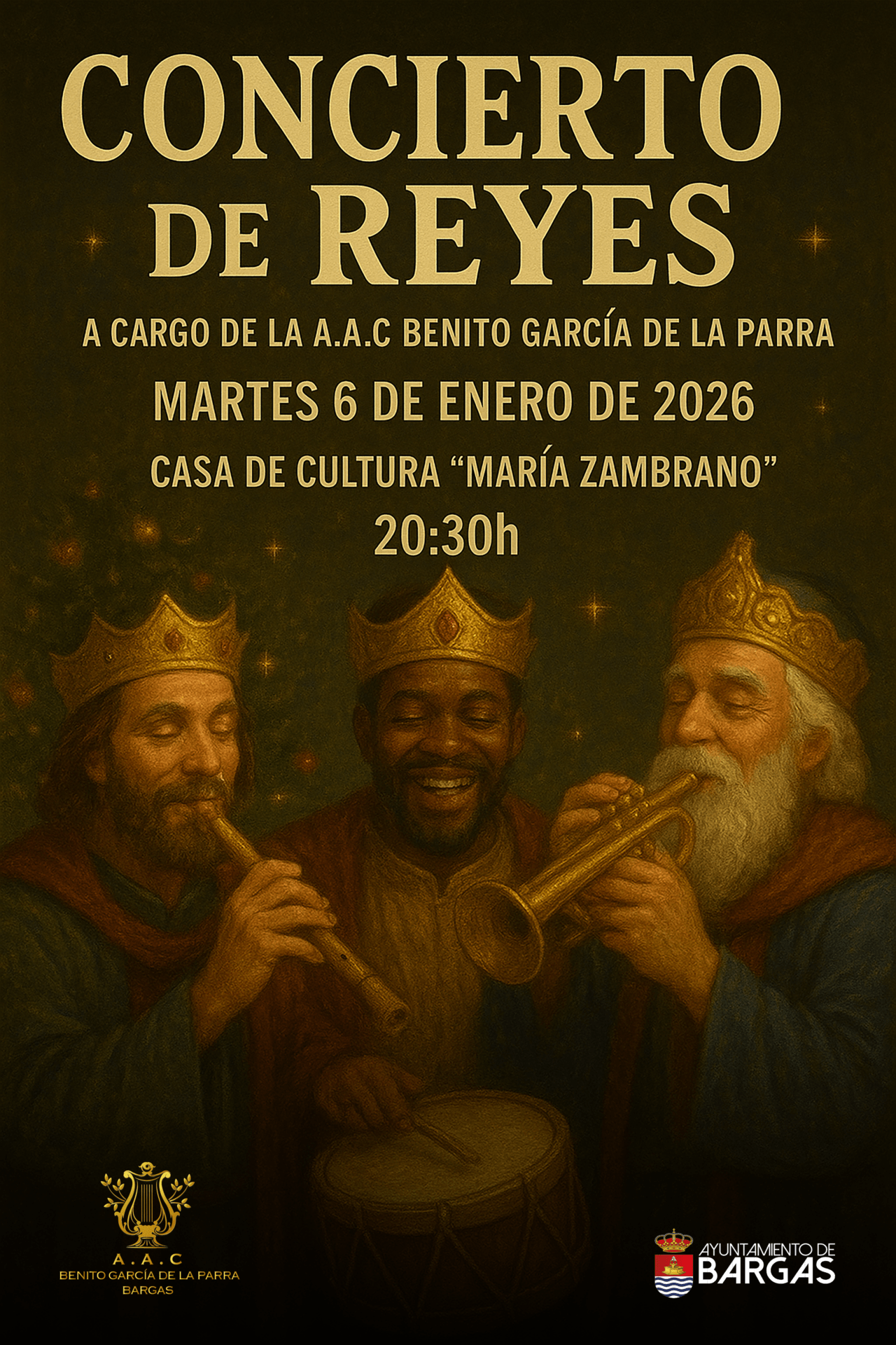 Tradicional Concierto de Reyes 2026: A.A.C. «Benito Gª de la Parra»