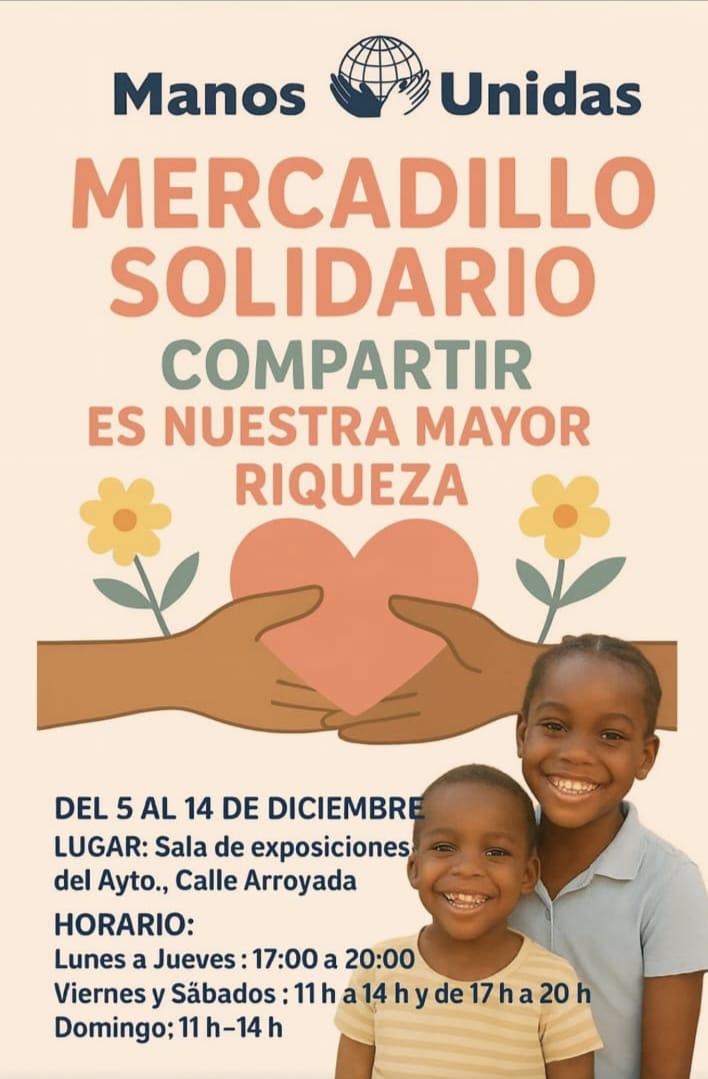 Mercadillo solidario de Manos Unidas