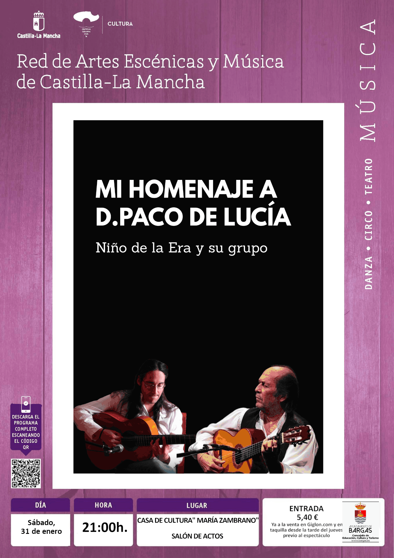 Concierto: «Mi homenaje a D. Paco de Lucía»