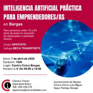 Curso presencial: Inteligencia Artificial práctica para emprendedores/as