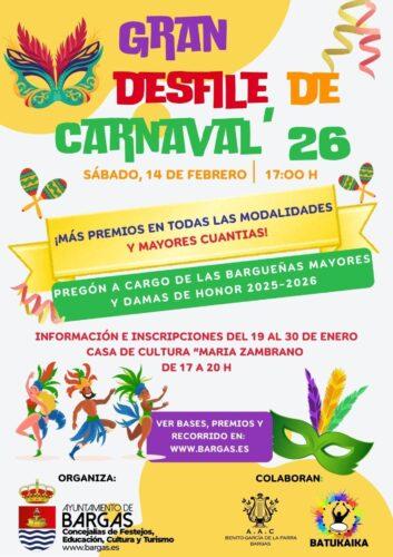cartel desfile de carnaval