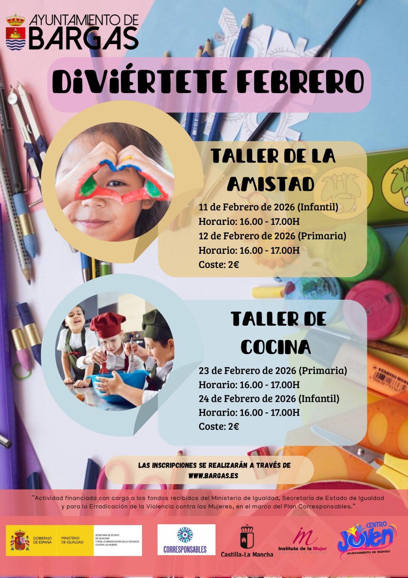 Talleres Diviértete Febrero 2026