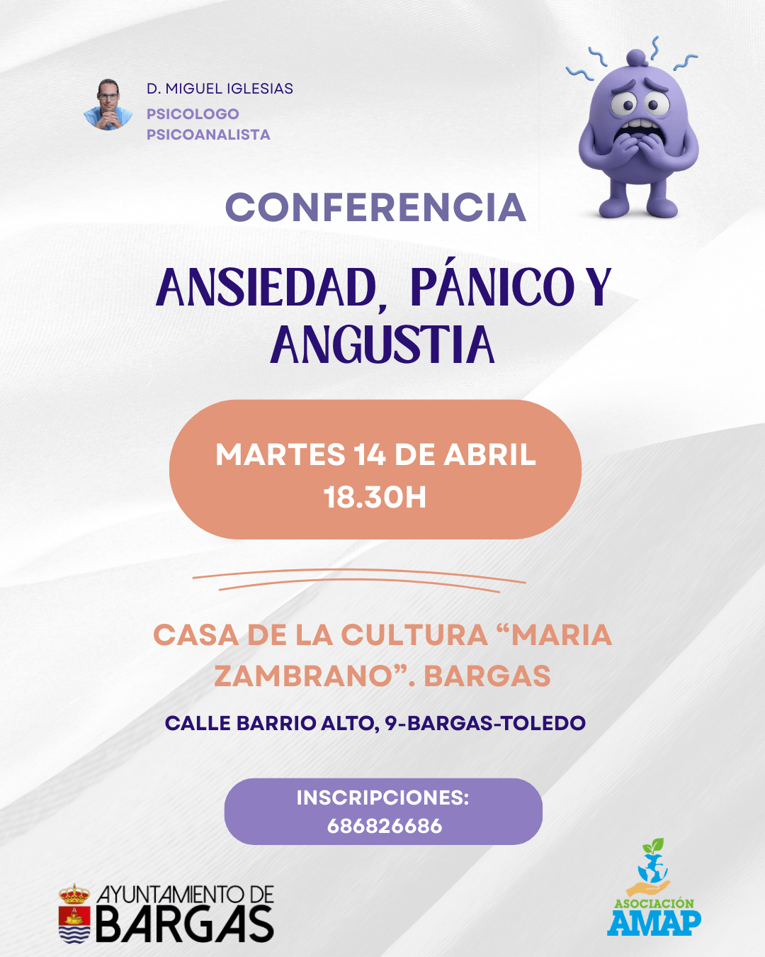 Conferencia: «Ansiedad, pánico y angustia»