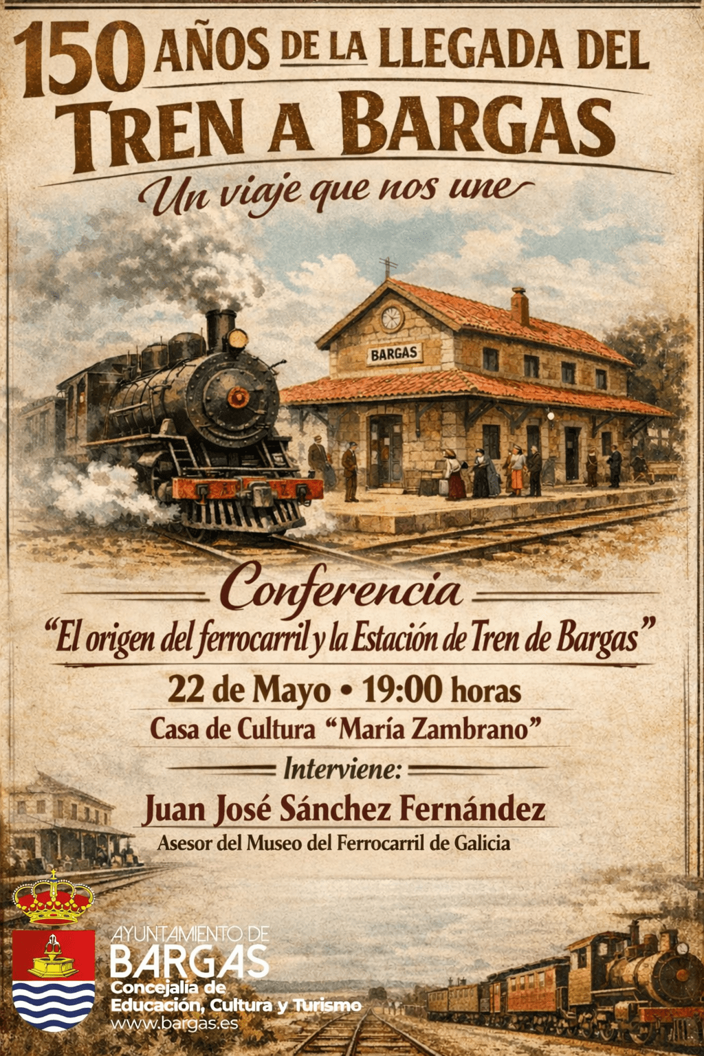 CARTEL CONFERENCIA TREN 22 DE MAYO