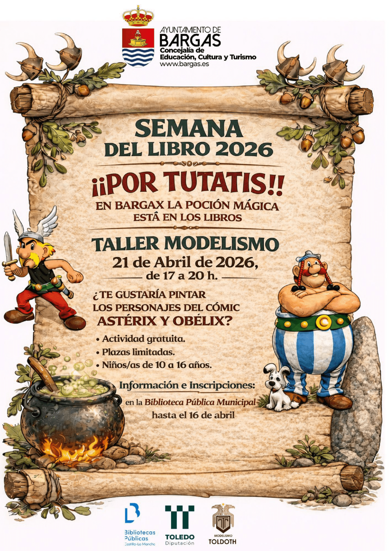 Taller de modelismo: «Personajes del cómic Astérix y Obélix»