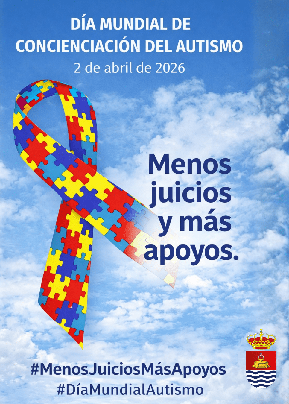El Ayuntamiento de Bargas conmemora el Día Mundial de Concienciación del Autismo