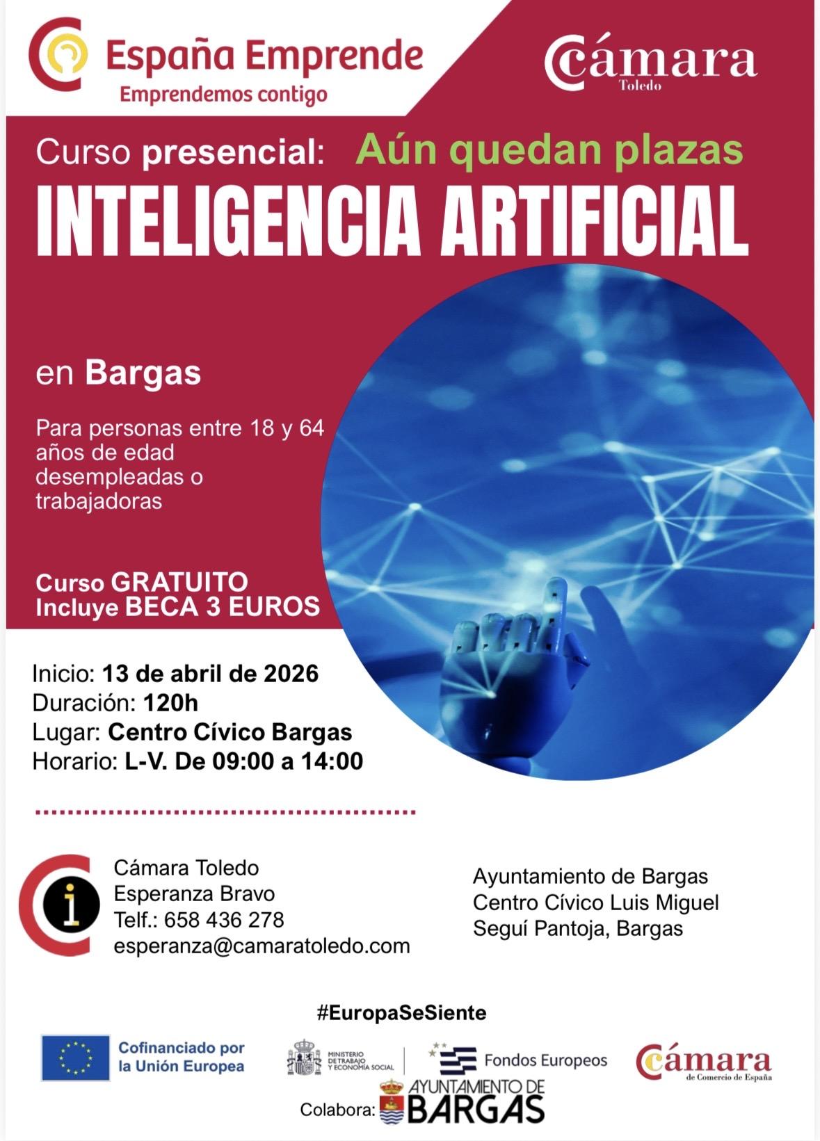 Curso presencial: Inteligencia Artificial práctica para emprendedores/as