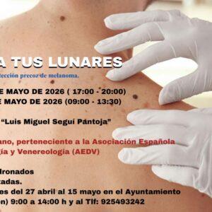 Tercera campaña de detección precoz del melanoma