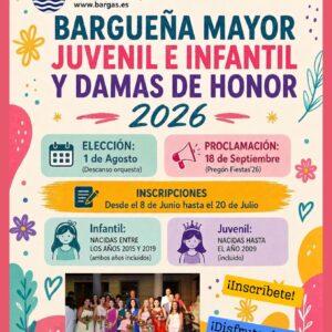 Bargueña Mayor Juvenil e Infantil y Damas de Honor 2026