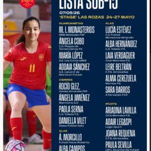 Alba Hernández, convocada por la Selección Española de Fútbol Sala para un mini stage en Las Rozas