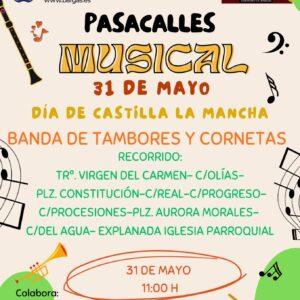 Pasacalles Musical: 31 de Mayo – Día de Castilla-La Mancha