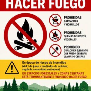Prohibido hacer fuego