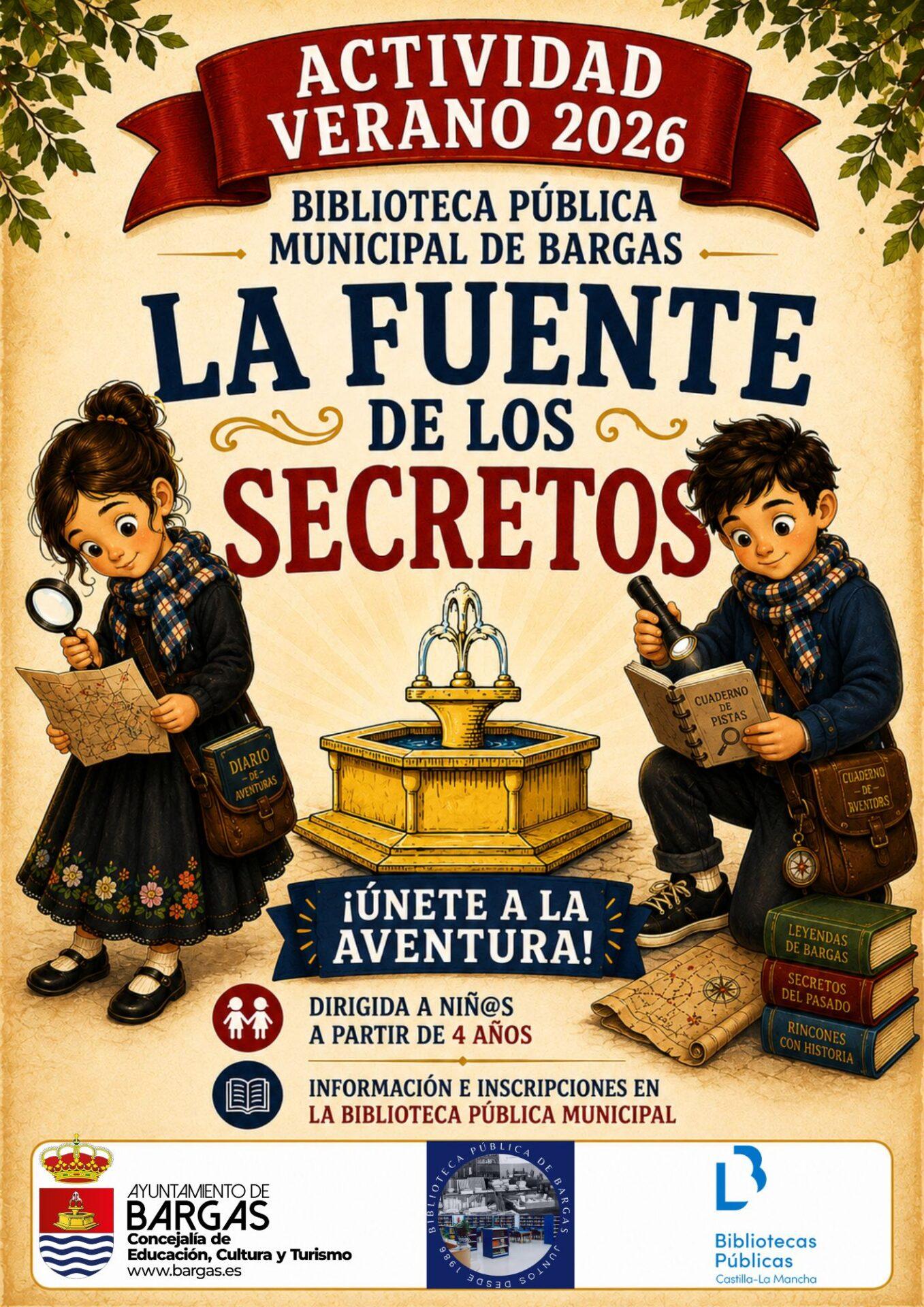 🌟 La Fuente de los Secretos de Bargas: ¡este verano, la aventura comienza en la Biblioteca! 🌟