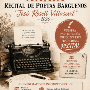 Convocatoria de inscripciones al Recital de Poetas Bargueños 2026