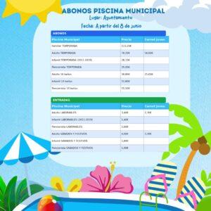Abonos Piscina Municipal 2026