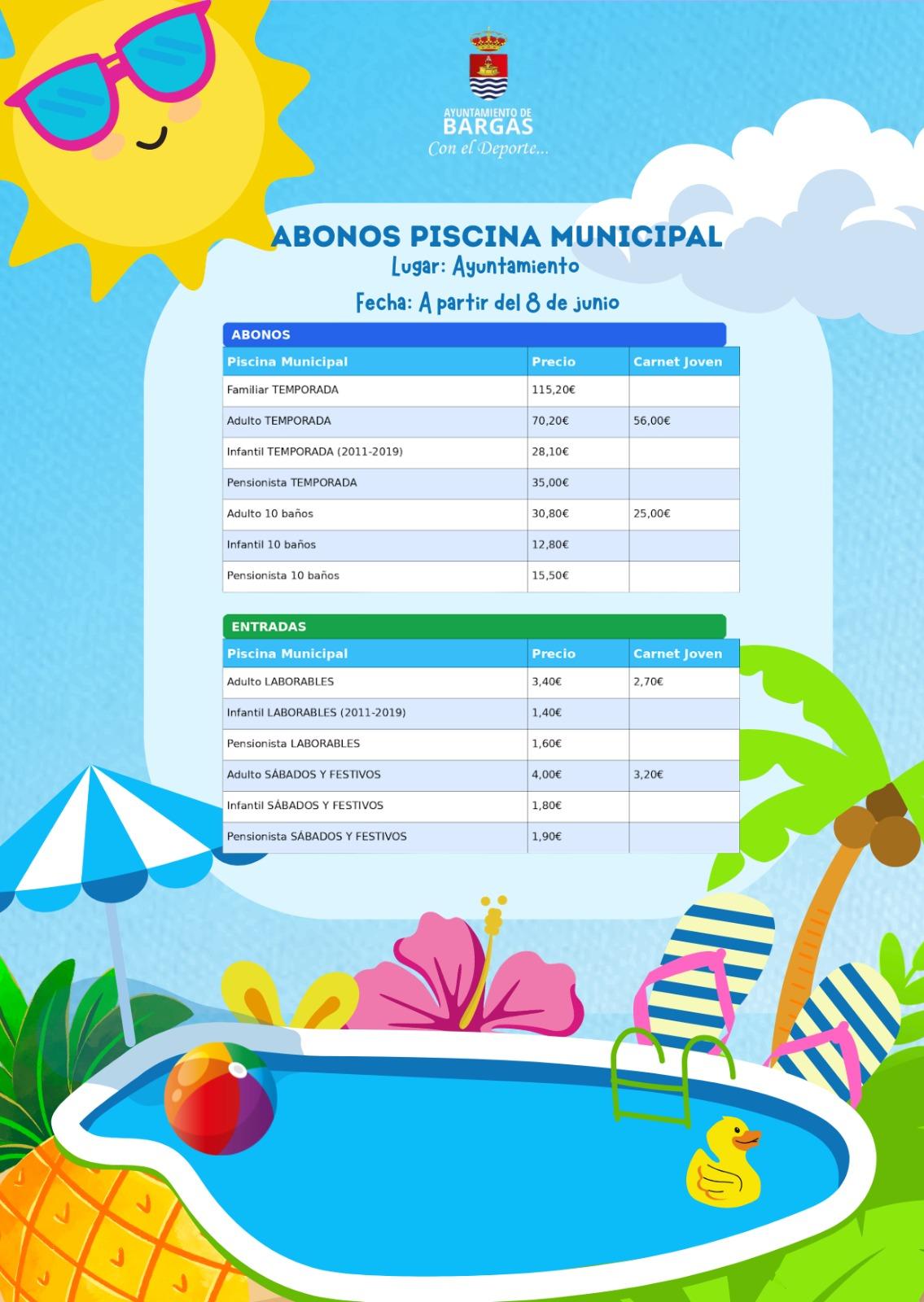 Abonos Piscina Municipal 2026