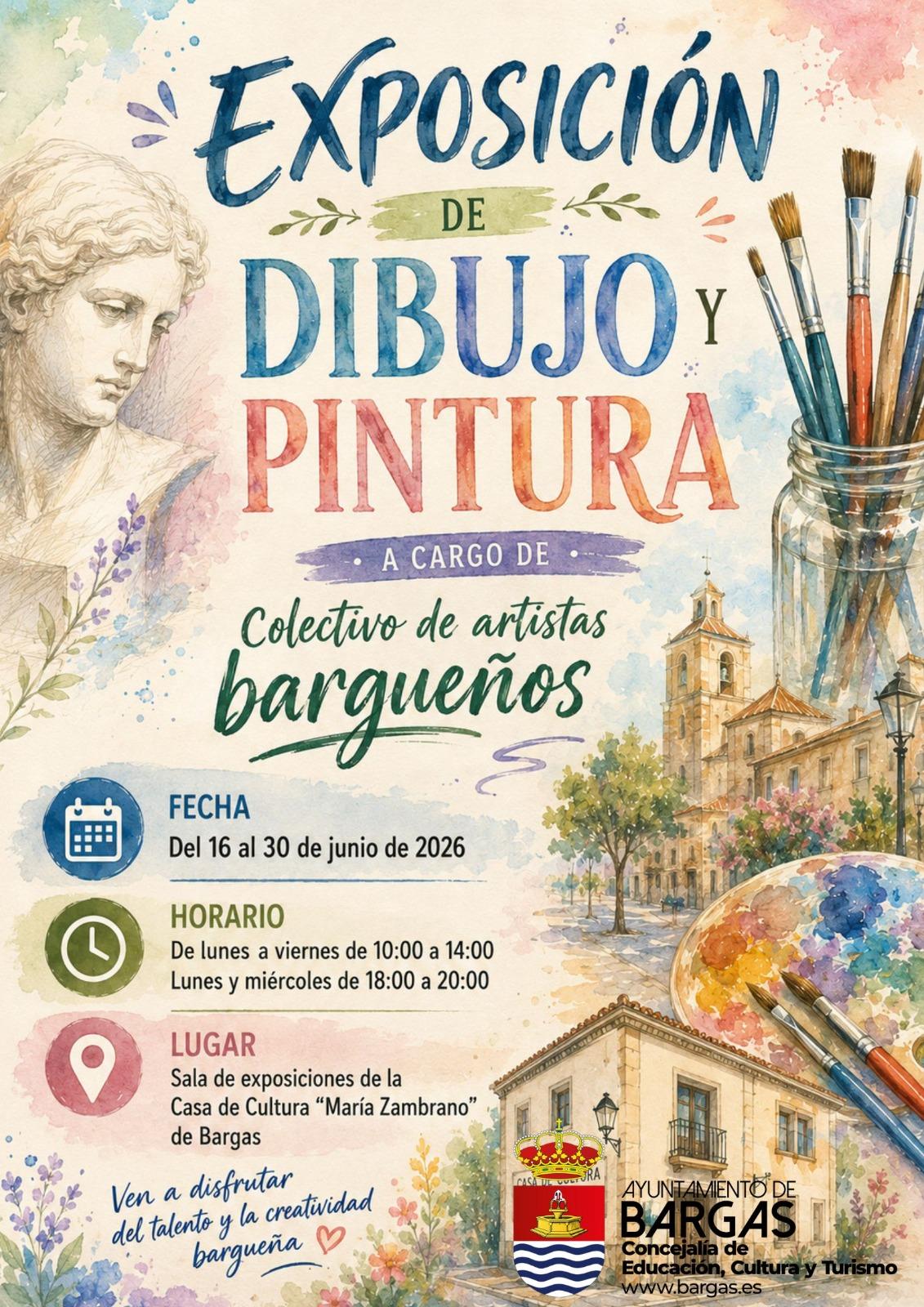 La Casa de Cultura “María Zambrano” acoge una nueva Exposición de Dibujo y Pintura