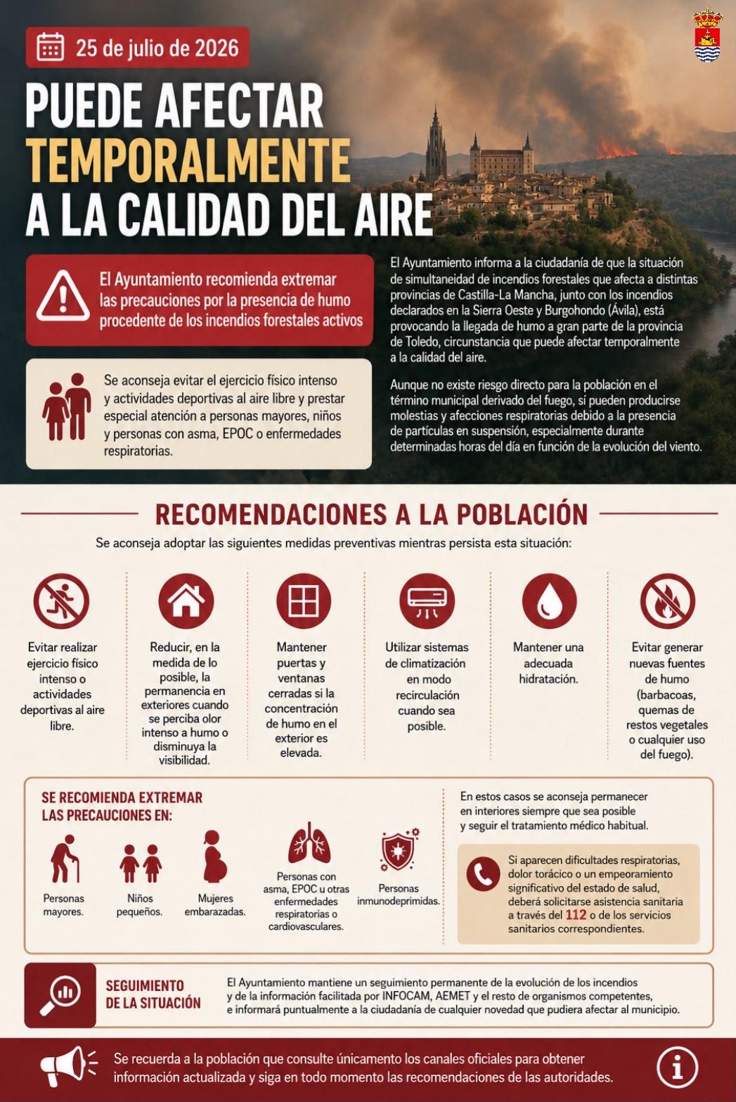 ⚠️ AVISO SOBRE LA CALIDAD DEL AIRE ⚠️