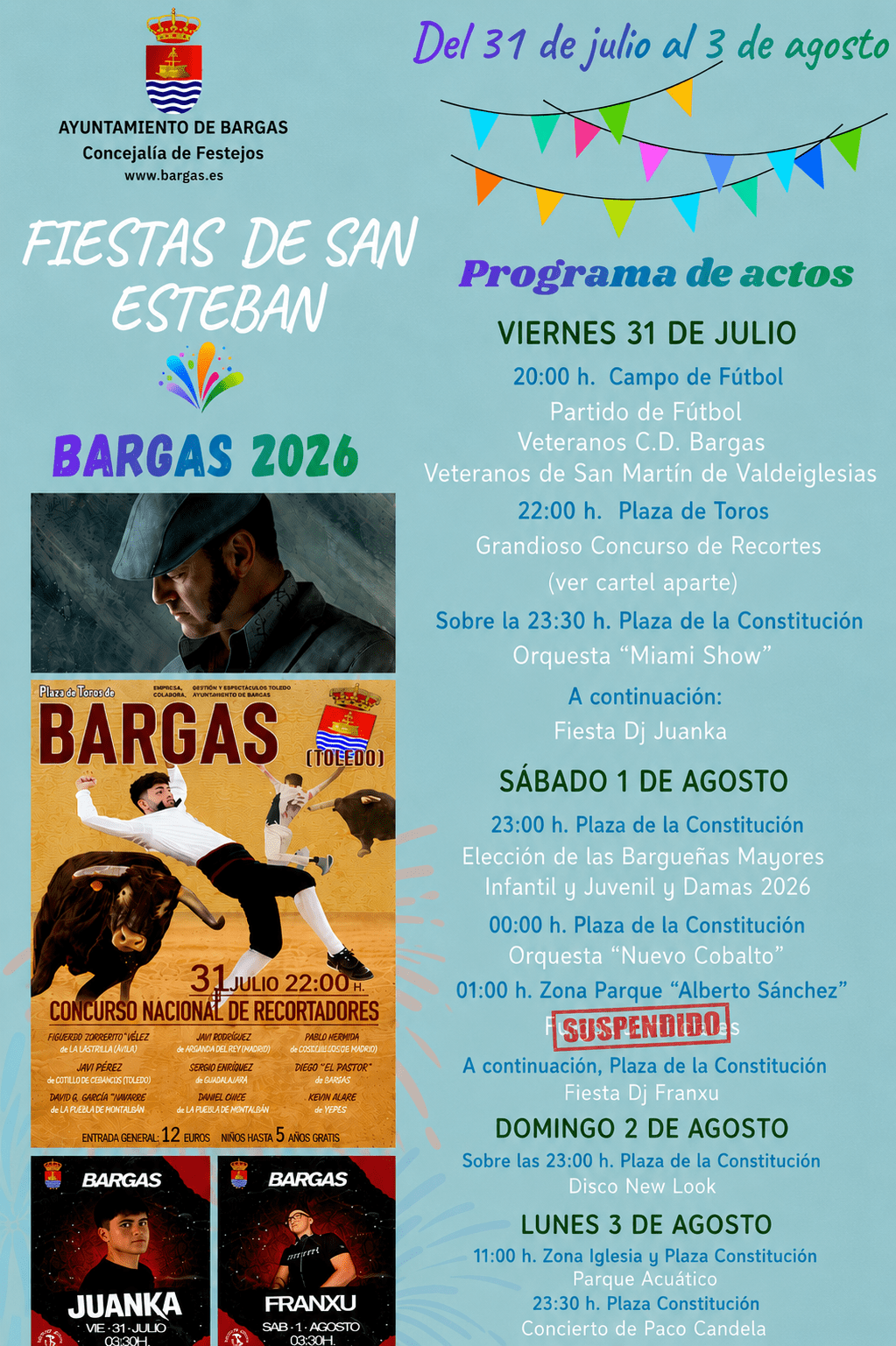 🎉 Fiestas de San Esteban 2026