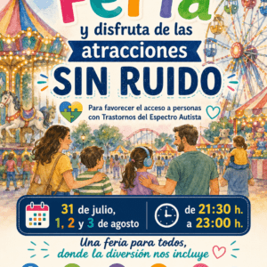 Ven a la Feria y disfruta de las atracciones sin ruido
