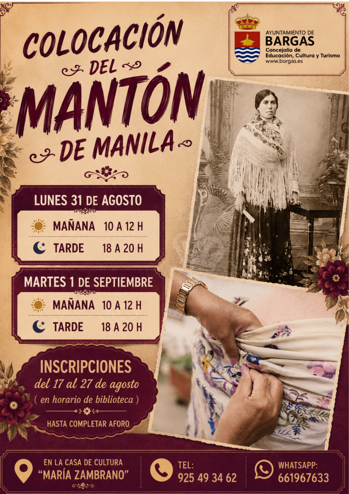 Colocación del Mantón de Manila 2026