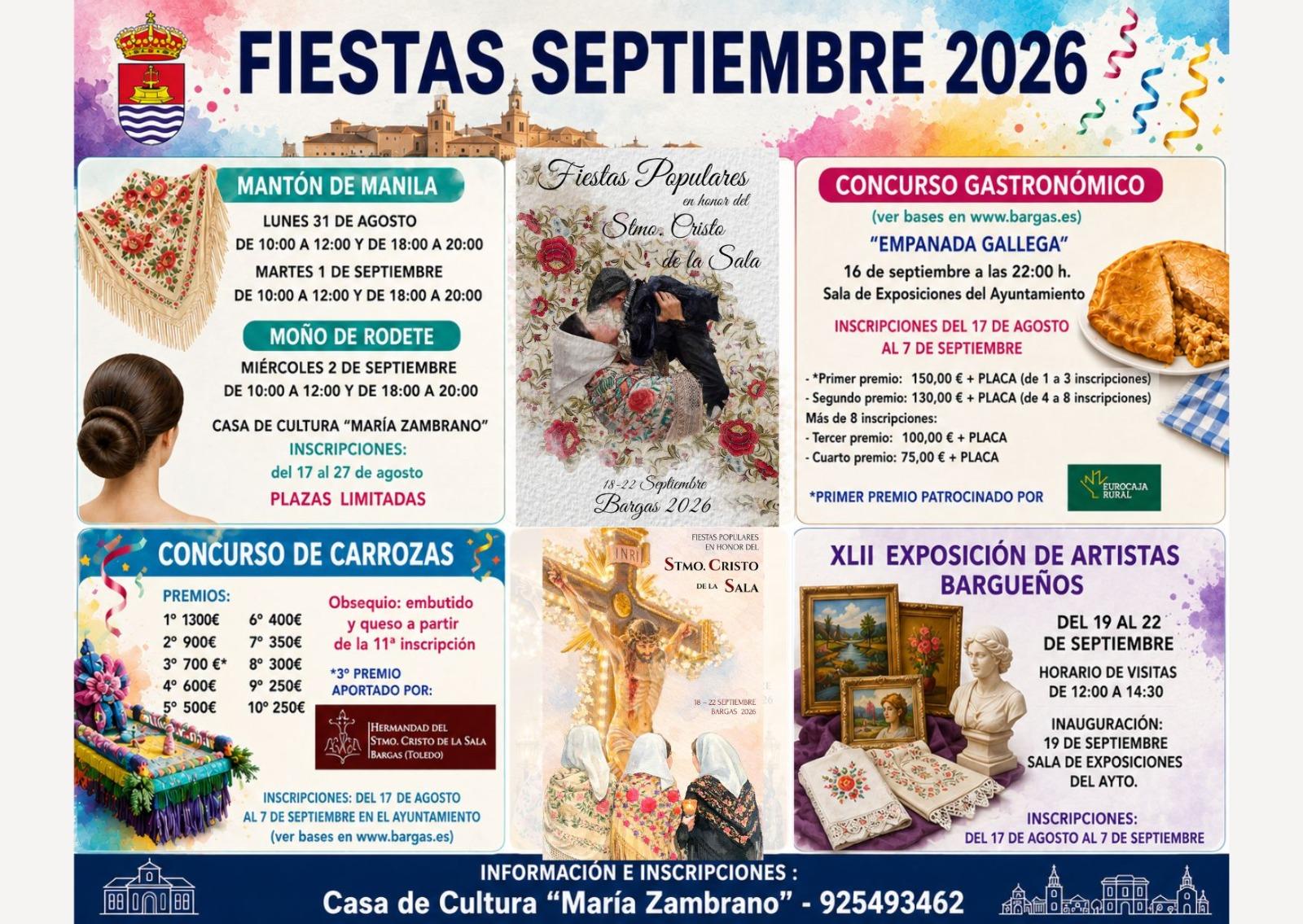 ¡Septiembre en Bargas se llena de tradición, cultura y participación!